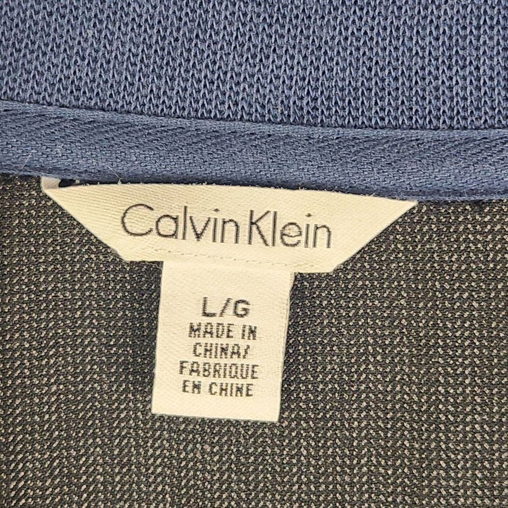 Calvin Klein Mens 1/4 Zip Neck Navy Casual Sweater‎ - Picture 6 of 6